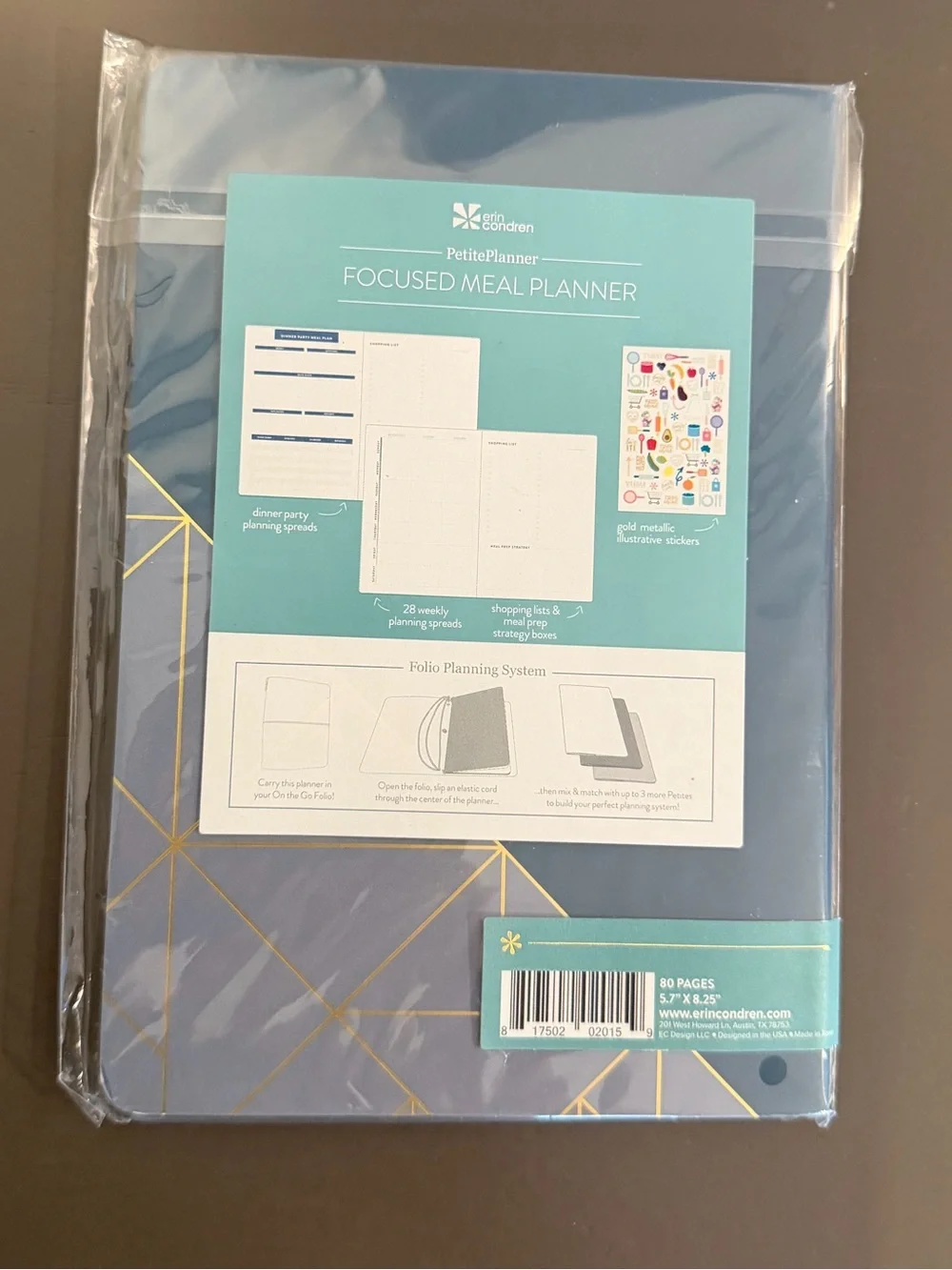 Erin Condren Focused Meal Petite Planner